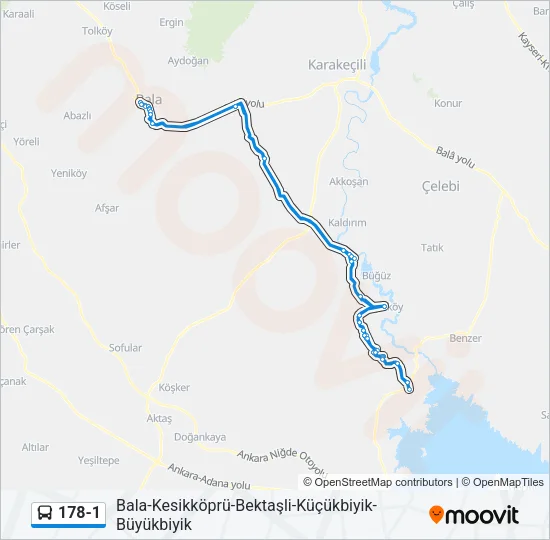 178-1 Bus Line Map