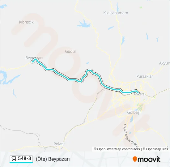 548-3 Bus Line Map