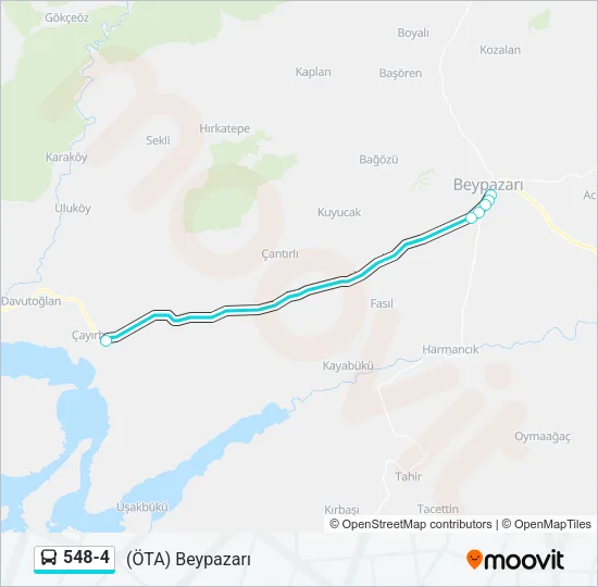 548-4 Bus Line Map