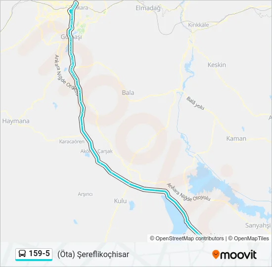 159-5 Bus Line Map