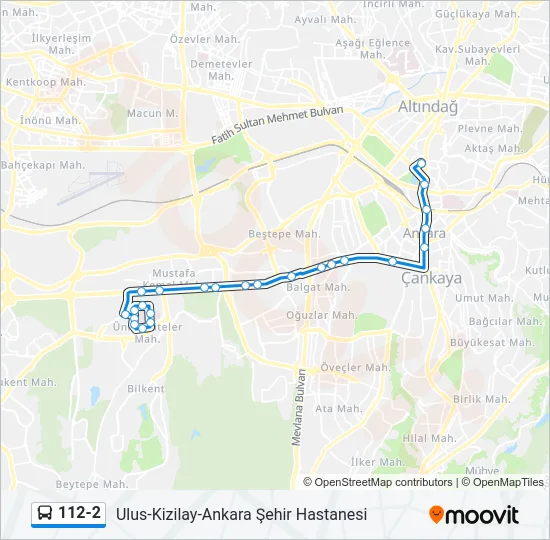 112-2 Bus Line Map