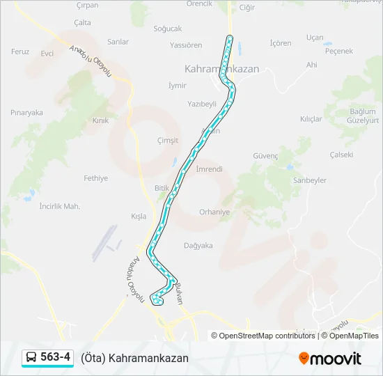 563-4 Bus Line Map