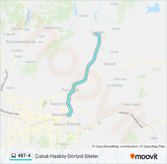 487-4 Bus Line Map