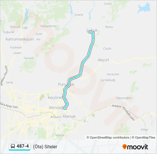 487-4 Bus Line Map