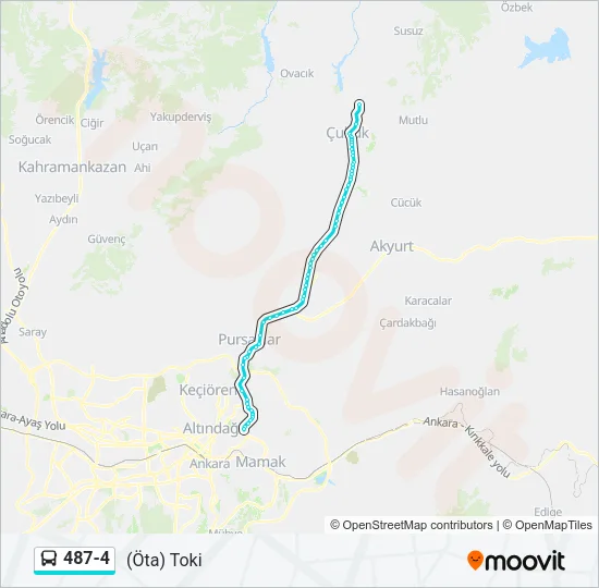 487-4 Bus Line Map