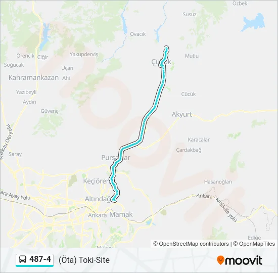 487-4 Bus Line Map