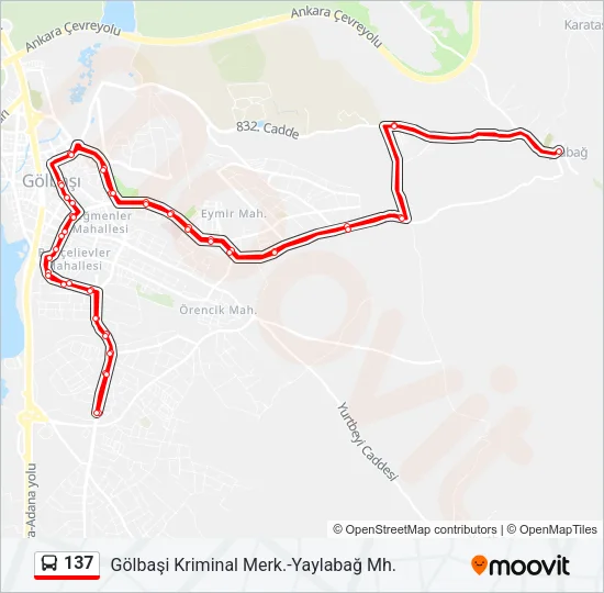 137 Bus Line Map