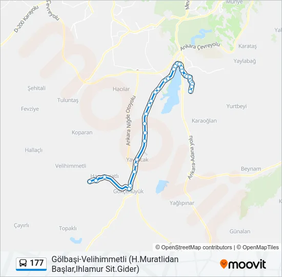 177 Bus Line Map