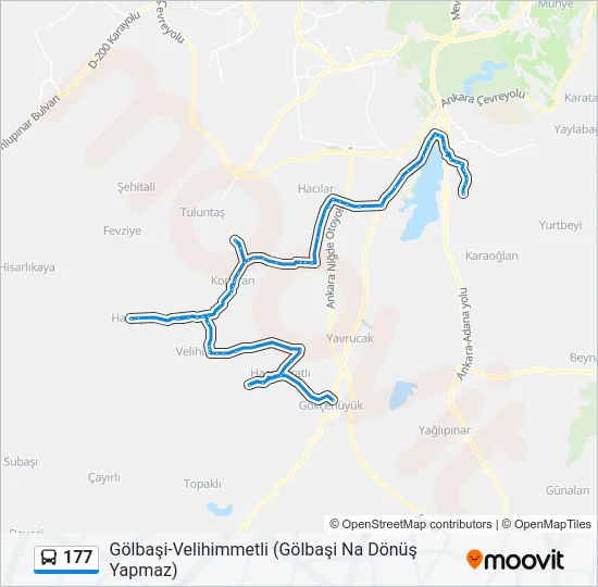 177 Bus Line Map