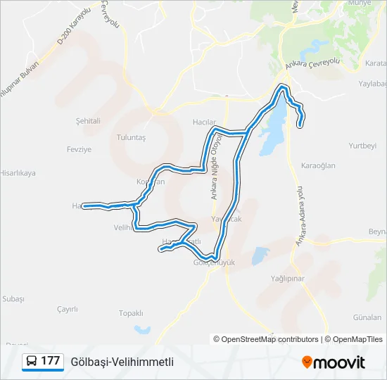 177 Bus Line Map