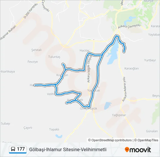 177 Bus Line Map