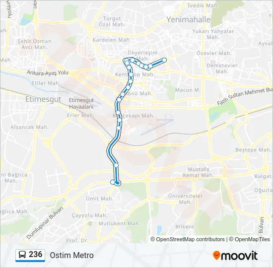 236 Bus Line Map