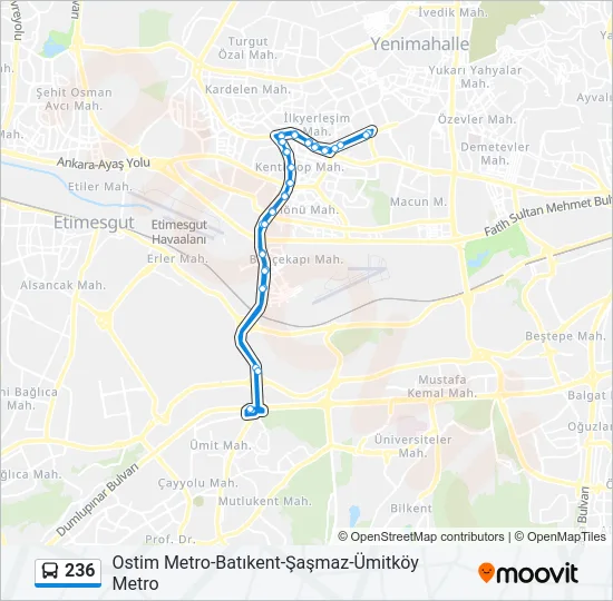236 Bus Line Map