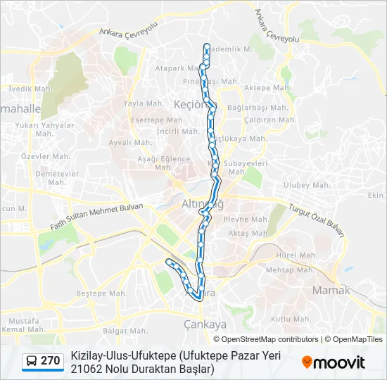 270 Bus Line Map