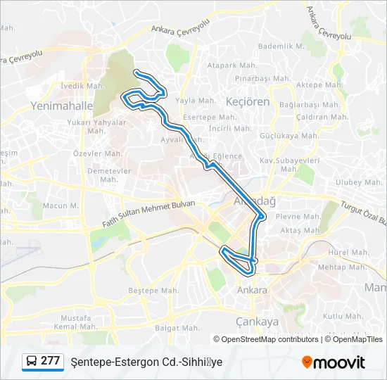 277 Bus Line Map
