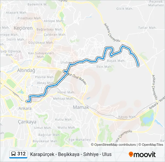 312 Bus Line Map