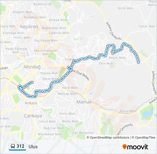 312 Bus Line Map
