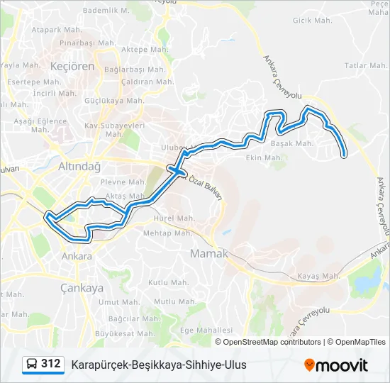 312 Bus Line Map