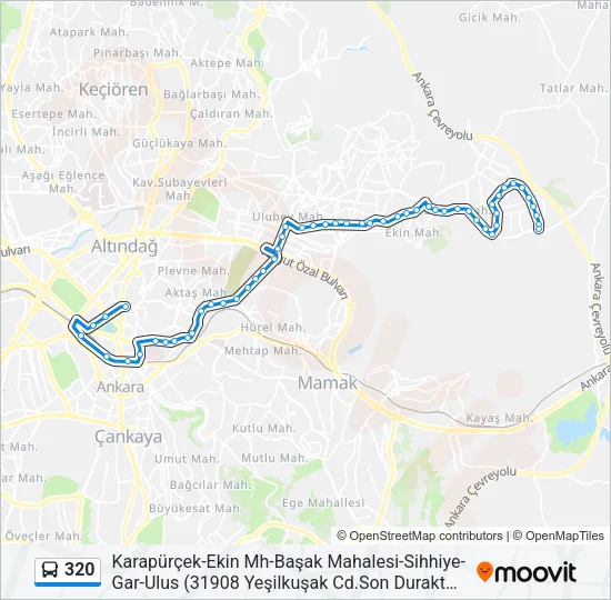 320 Bus Line Map