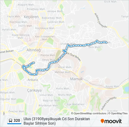 320 Bus Line Map