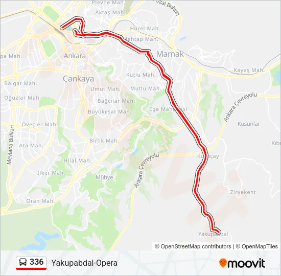336 Bus Line Map
