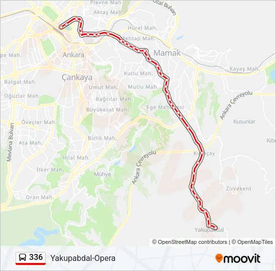 336 Bus Line Map