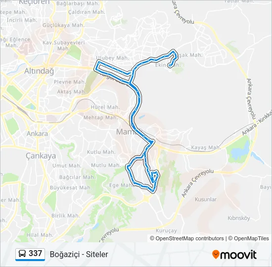 337 Bus Line Map