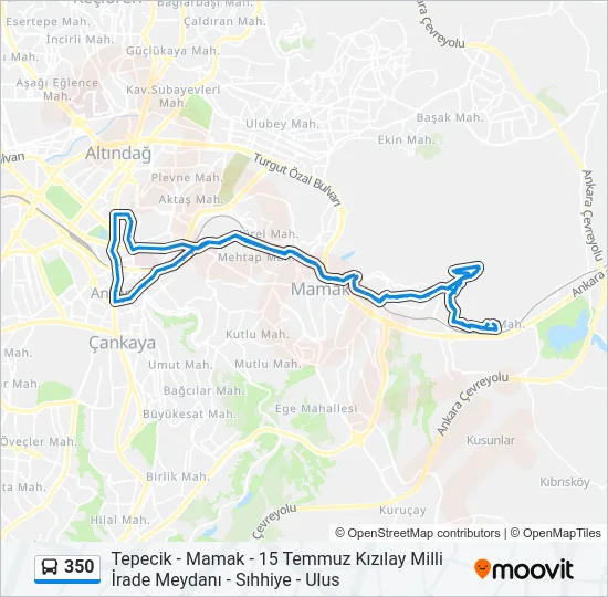 350 Bus Line Map