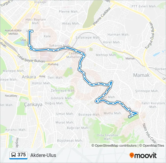 375 Bus Line Map