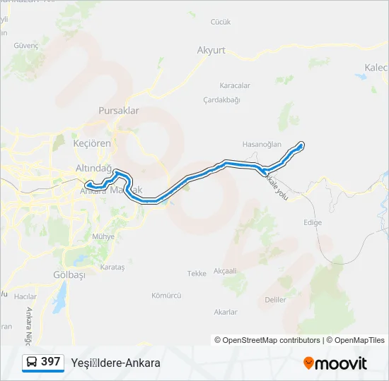 397 Bus Line Map