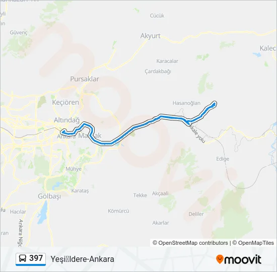 397 Bus Line Map
