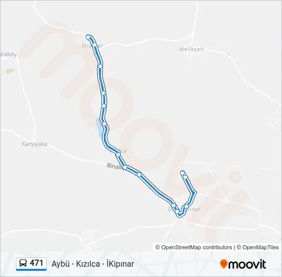 471 Bus Line Map