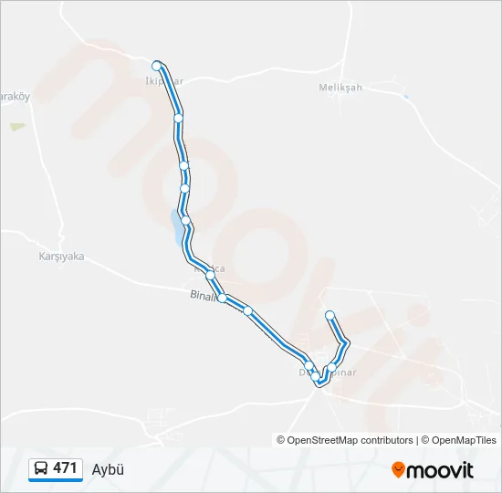 471 Bus Line Map