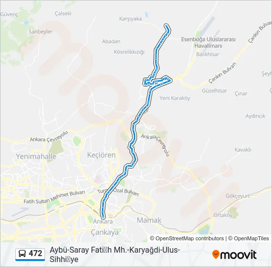 472 Bus Line Map
