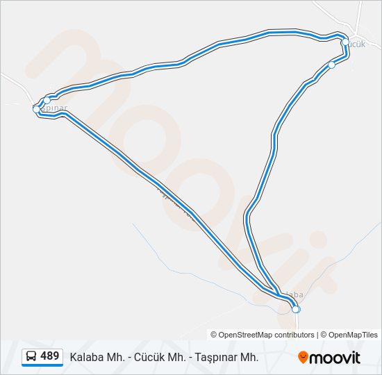 489 otobüs Hattı Haritası
