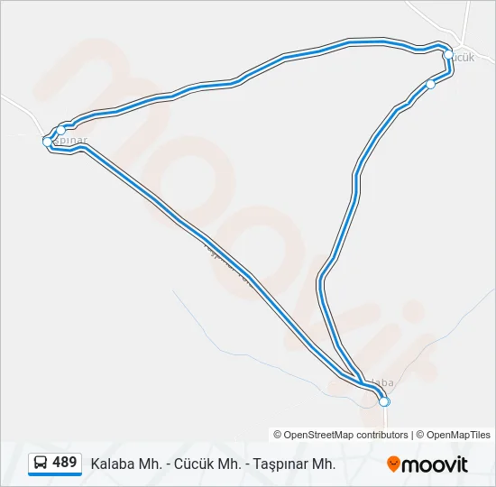 489 Bus Line Map