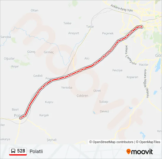 528 Bus Line Map