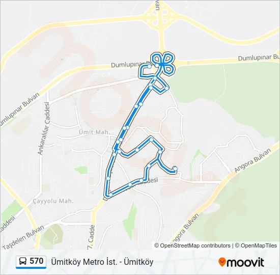 570 Bus Line Map