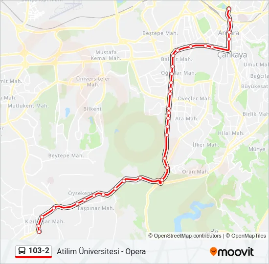 103-2 Bus Line Map