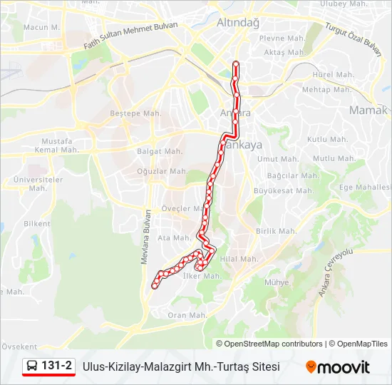 131-2 Bus Line Map