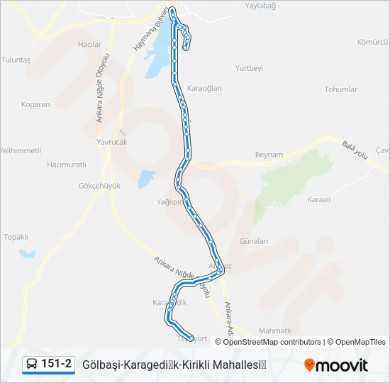 151-2 Bus Line Map