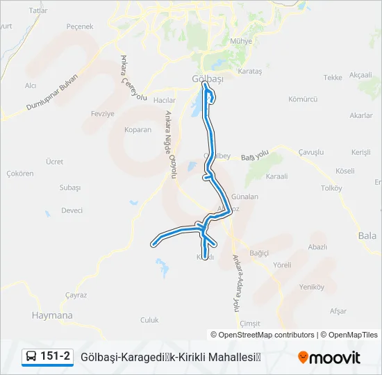 151-2 Bus Line Map