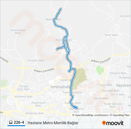 226-4 Bus Line Map