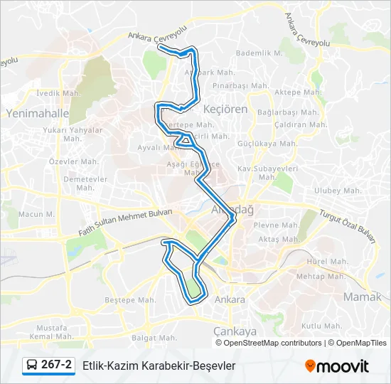 267-2 Bus Line Map