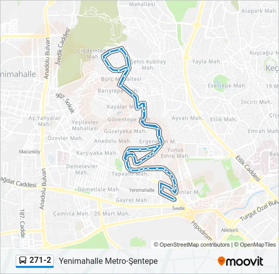 271-2 Bus Line Map