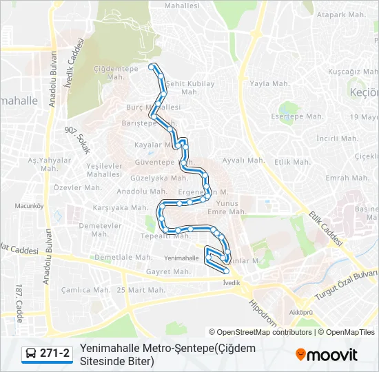 271-2 Bus Line Map