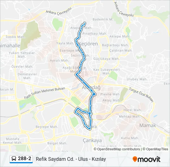 288-2 Bus Line Map