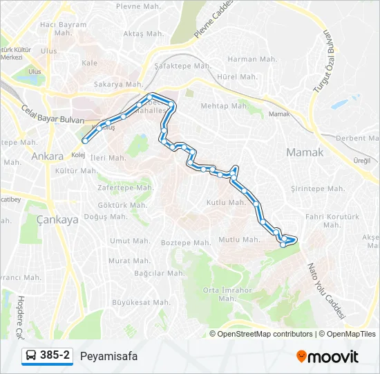 385-2 Bus Line Map