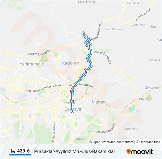 439-6 Bus Line Map