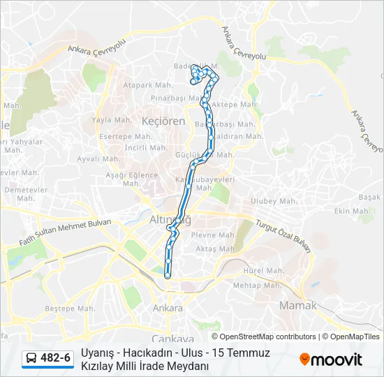 482-6 Bus Line Map